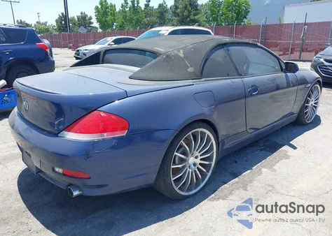 2005 BMW 645 Ci Automatic из США, поврежденный, VIN WBAEK73465B323937